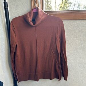 Merino wool cowl neck sweater